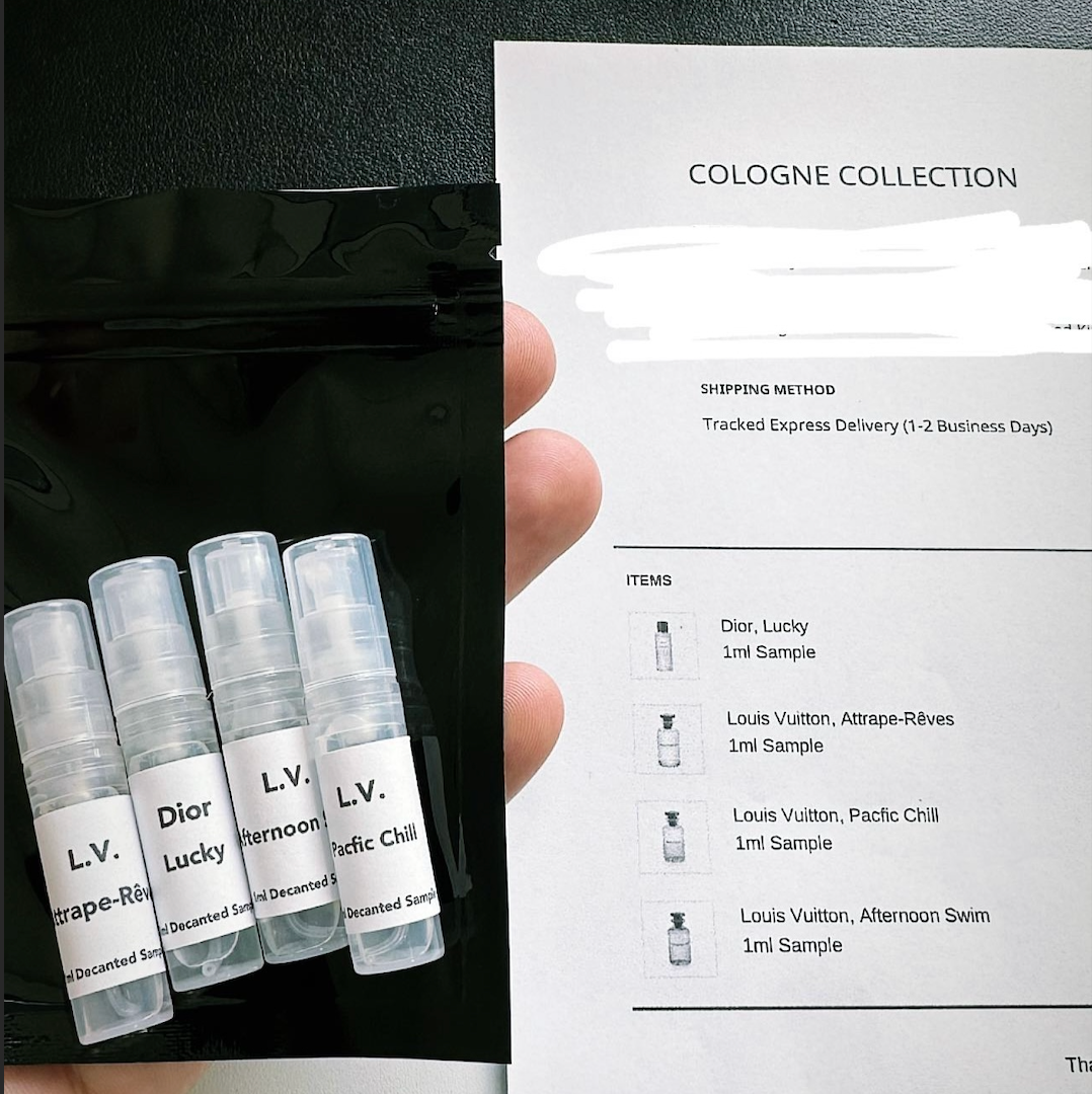 Cologne Collection: Fragrance Samples & Travel Sizes
